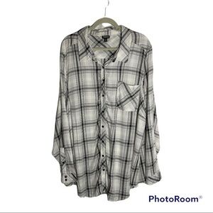 Torrid plaid top size 4x